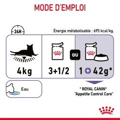 Royal Canin Appetite Control En Sauce Pour Chat 12 Sachets De 85g -Royal Canin Royal Canin Appetite Control Care Gravy Chat FR 10