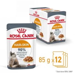 Royal Canin Hair & Skin Care En Sauce Pour Chat 12 Sachets De 85g -Royal Canin Royal Canin Hair Skin Care Gravy Chat FR 03