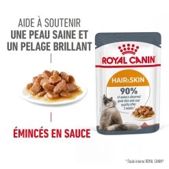 Royal Canin Hair & Skin Care En Sauce Pour Chat 12 Sachets De 85g -Royal Canin Royal Canin Hair Skin Care Gravy Chat FR 05