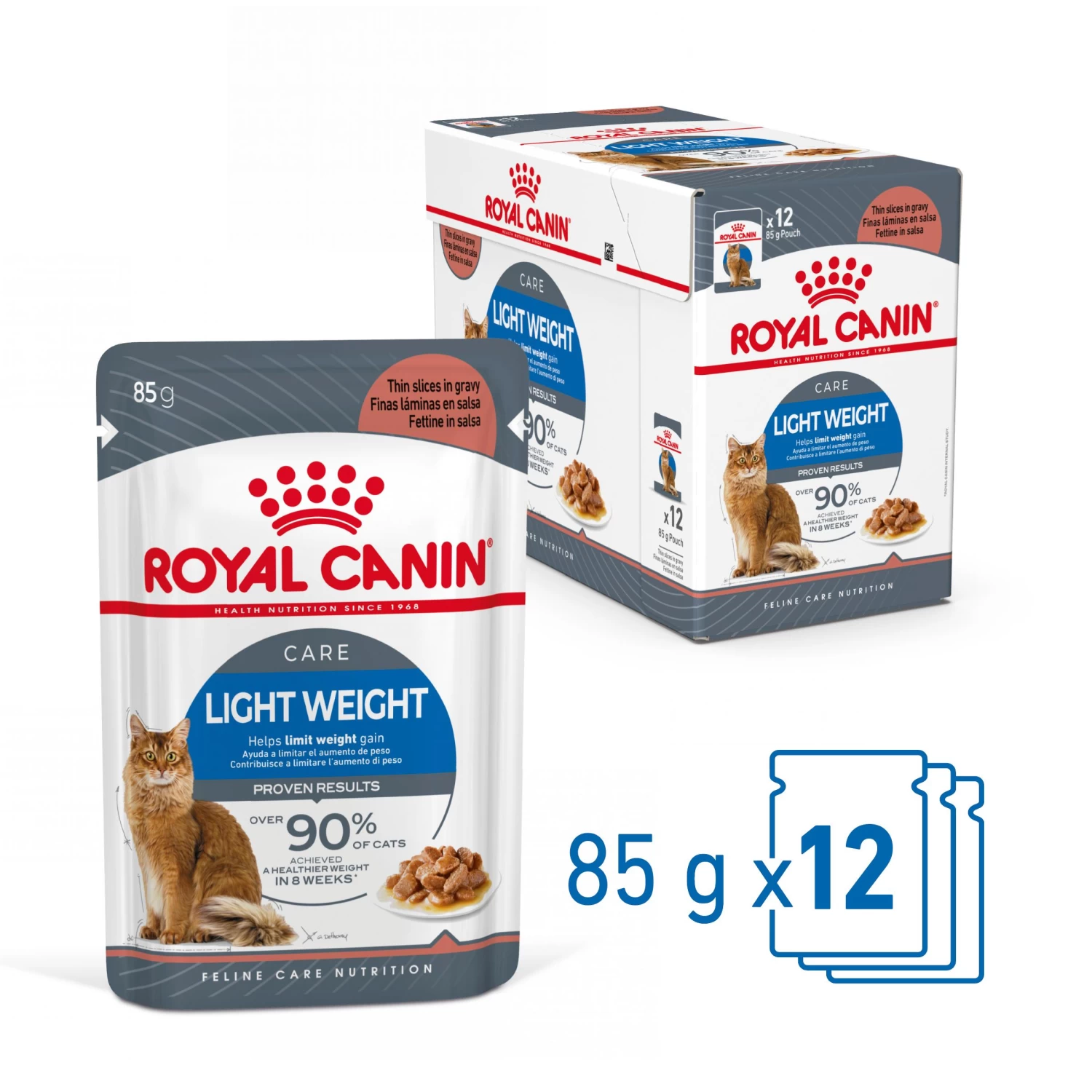 Royal Canin Light Weight Care En Sauce Pour Chat 12 Sachets De 85g 4 Royal Canin Light Weight Care En Sauce Pour Chat 12 Sachets De 85g – Image 2