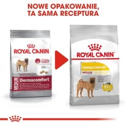 ROYAL CANIN CCN Medium Dermacomfort 12kg Nourriture Sèche Pour Chiens Adultes, De Race Moyenne, à La Peau Sensible Et Sujette Aux Irritations