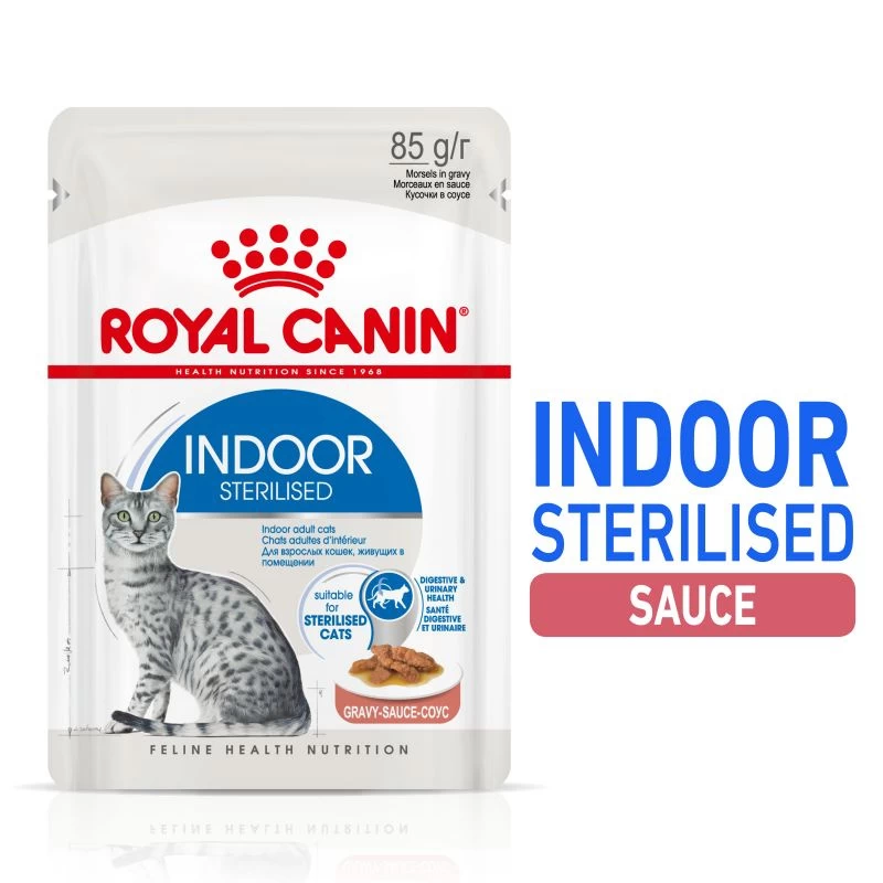 ROYAL CANIN Indoor Sterilised Sauce 12x85g 3 ROYAL CANIN Indoor Sterilised Sauce 12x85g