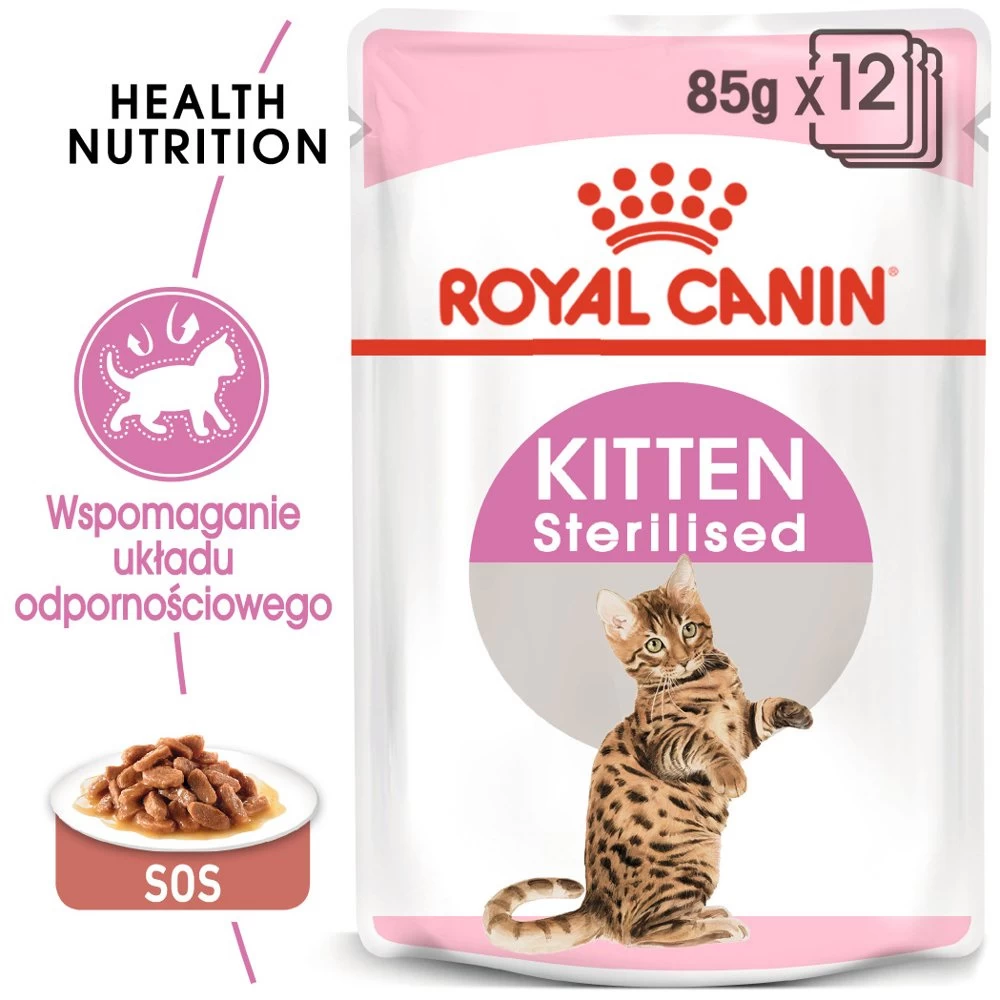 ROYAL CANIN Kitten Sterilised 12x85g 3 ROYAL CANIN Kitten Sterilised 12x85g